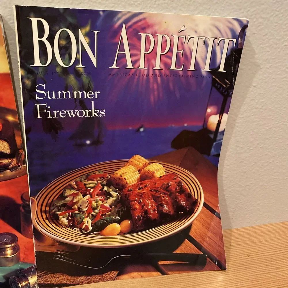 VINTAGE Lot of 3 ISSUES of BON‎ APPETIT Magazine 1993 - January February July